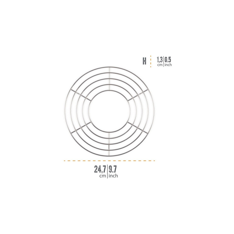 Petromax Grillrost für Camping-Backofen, Backblech(edelstahl, Ø ca. 25cm)