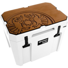 Petromax Haft-Auflage für Petromax Kühlbox kx25, Abdeckung(braun, mit Drachenlogo)