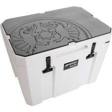 Petromax Haft-Auflage für Petromax Kühlbox kx50, Abdeckung(grau, mit Drachenlogo)