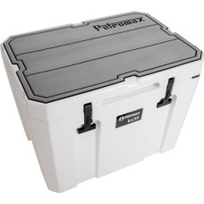 Petromax Haft-Auflage für Petromax Kühlbox kx50, Abdeckung(grau, mit Linienstruktur und Schriftzug)