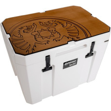 Petromax Haft-Auflage für Petromax Kühlbox kx50, Abdeckung(braun, mit Drachenlogo)