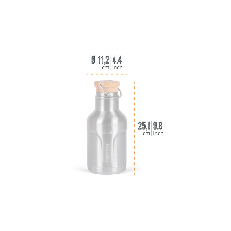 Petromax Isolierflasche 1 Liter, Thermosflasche(edelstahl)