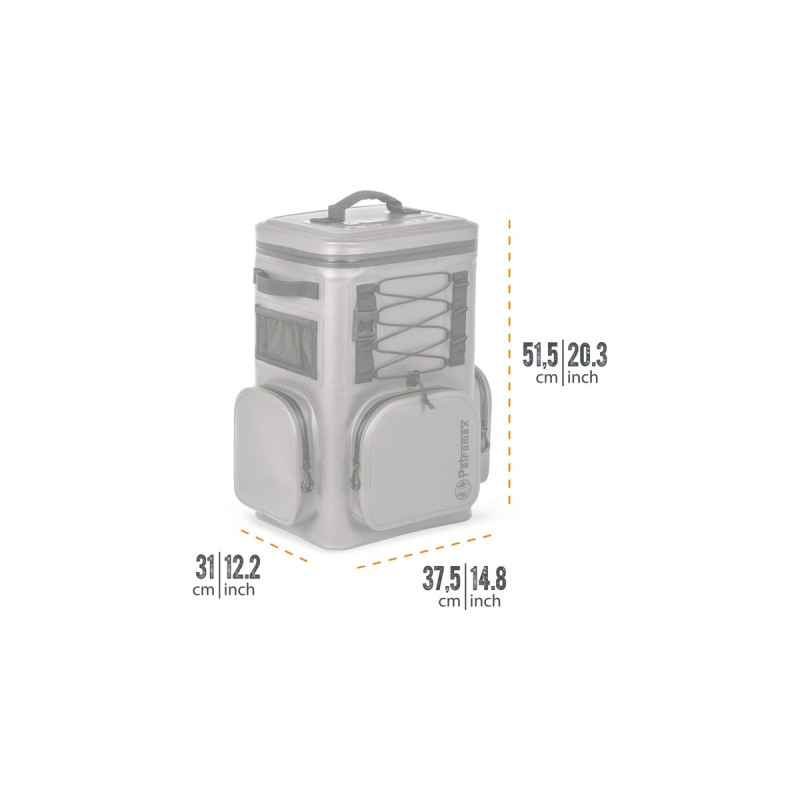 Petromax Kühlrucksack 17 Liter, Kühltasche(dunkelgrau)