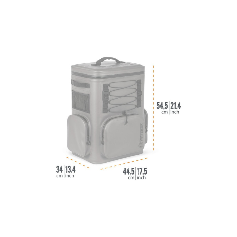 Petromax Kühlrucksack 27 Liter, Kühltasche(dunkelgrau)