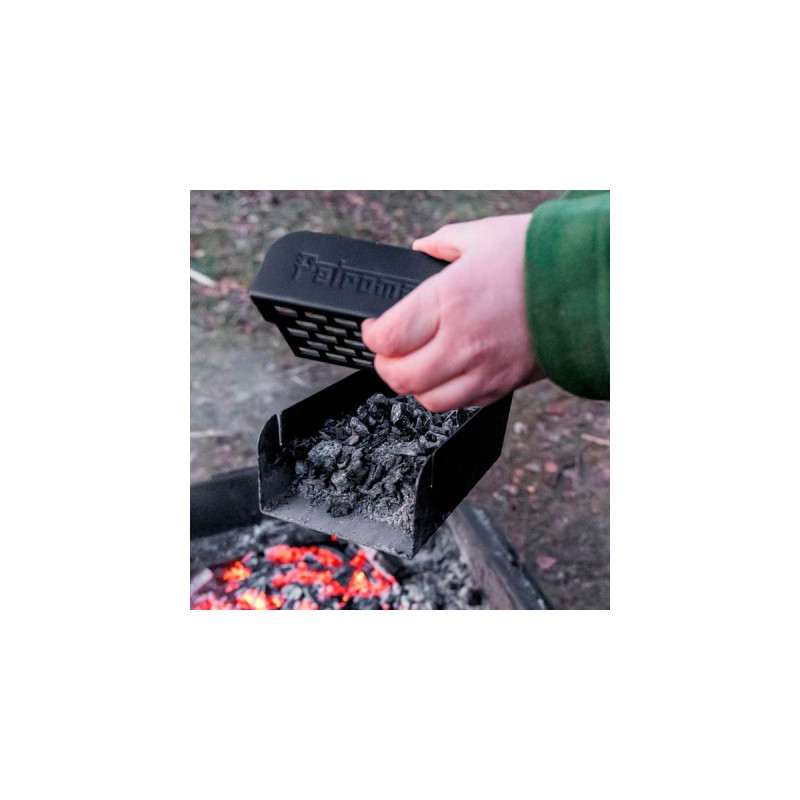 Petromax Kohlenschaufel, Grillbesteck(schwarz, mit Aschesieb)