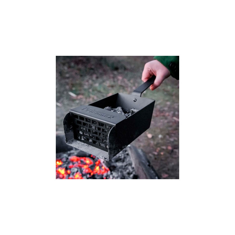 Petromax Kohlenschaufel, Grillbesteck(schwarz, mit Aschesieb)