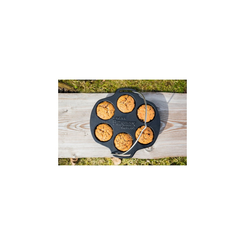 Petromax Muffinform mf6, Backform(schwarz, Ø 23,8cm)