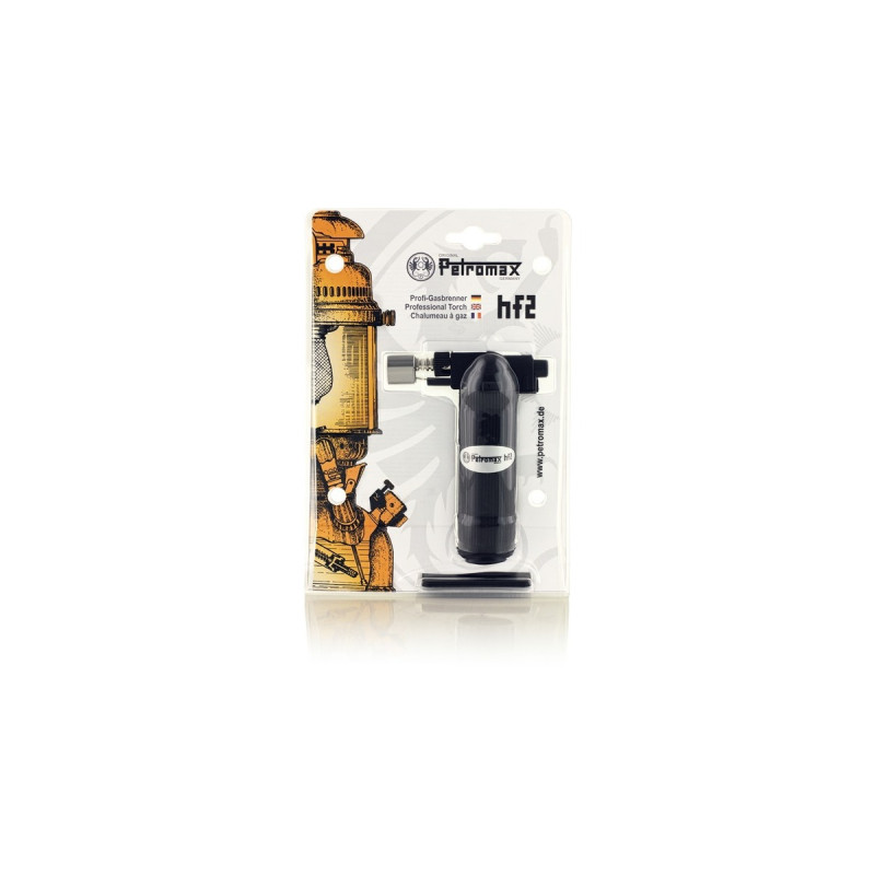 Petromax Profi-Gasbrenner hf2 mit Piezo(schwarz)