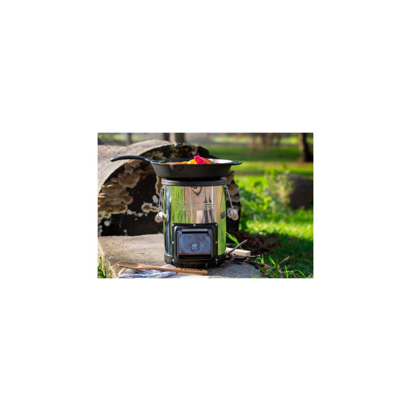 Petromax Raketenofen rf33, Feuerstelle(silber/schwarz)