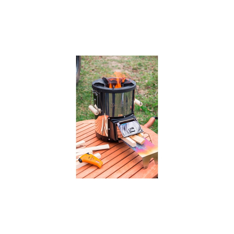 Petromax Raketenofen rf33, Feuerstelle(silber/schwarz)