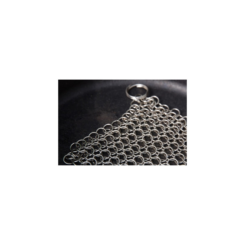 Petromax Ringreiniger für Guss- und Schmiedeeisen, Grill-Reinigungsbürste(edelstahl, 12,5cm)