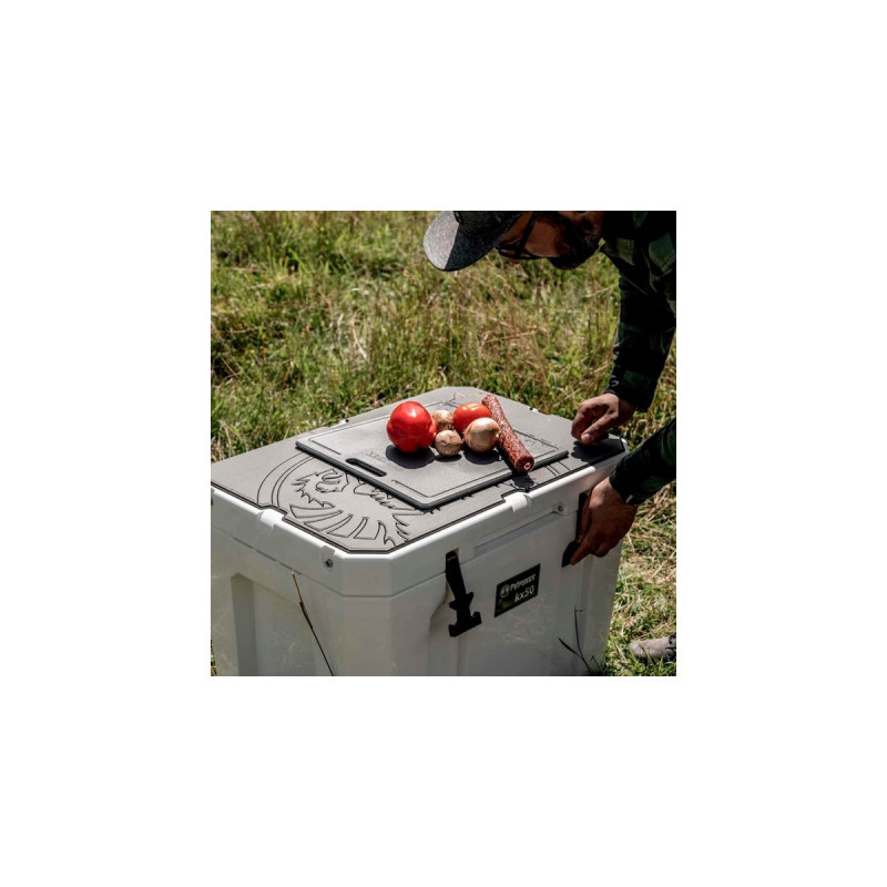 Petromax Schneidebrett und Trennbrett, für Kühlbox kx25(grau, ca. 29 x 28cm)