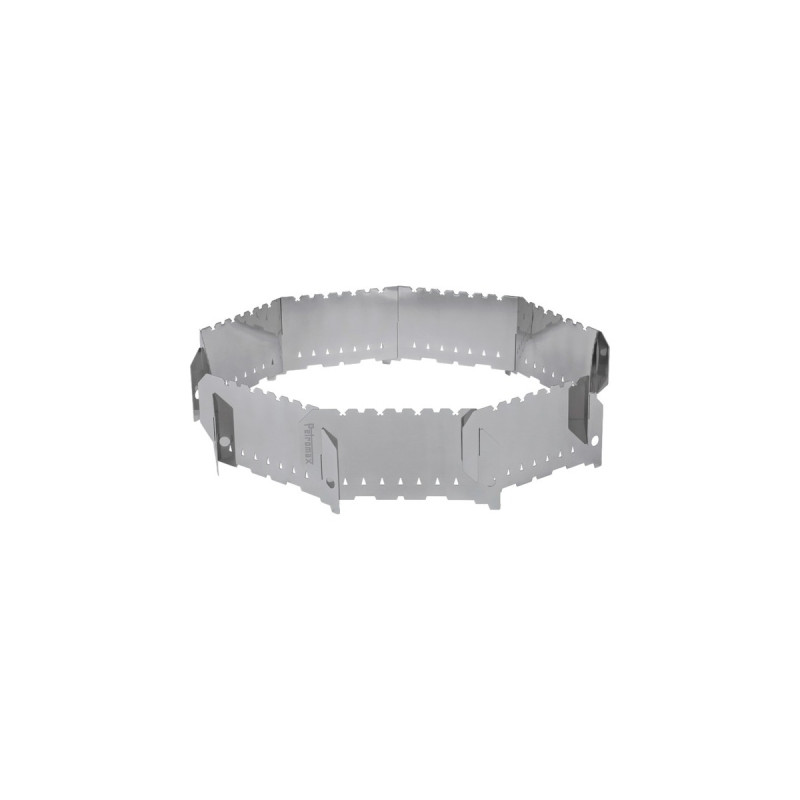 Petromax Steck-Windschutz für Feuerstellen, Blech(edelstahl, 9 Segmente)