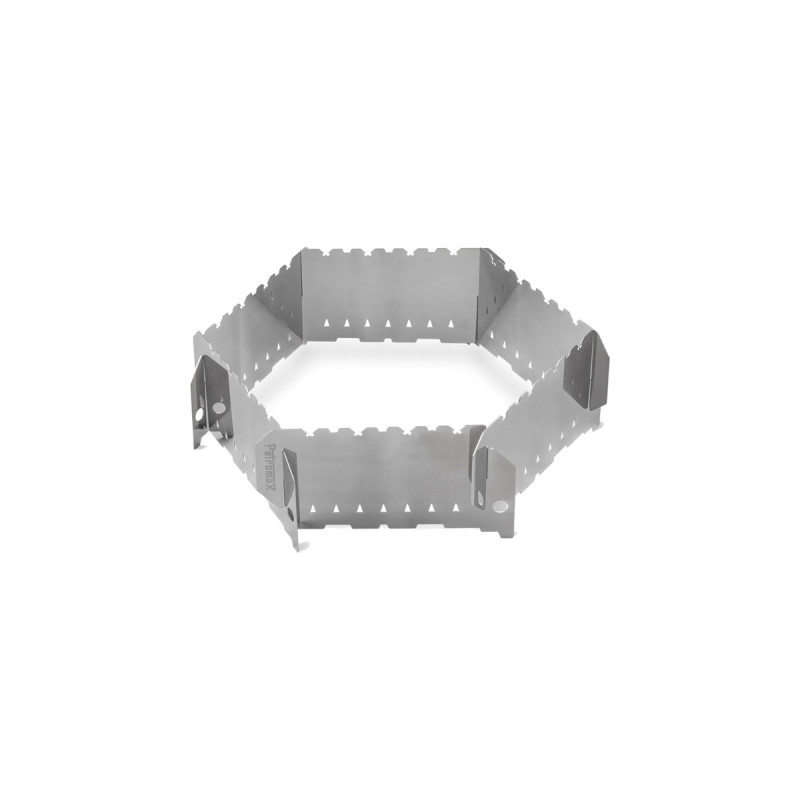 Petromax Steck-Windschutz für Feuerstellen, Blech(edelstahl, 9 Segmente)