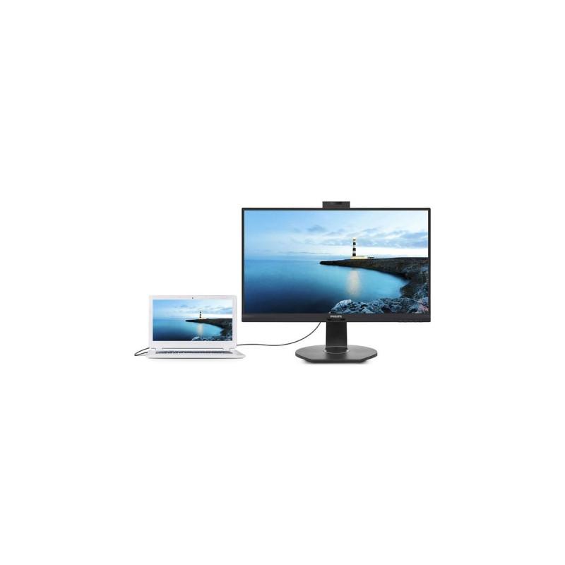 Philips 241B7QUBHEB/00, LED-Monitor(60.5 cm (23.8 Zoll), schwarz, FullHD, IPS, Webcam, USB-C)