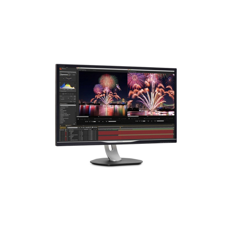 Philips 328P6AUBREB, LED-Monitor(80 cm (32 Zoll), schwarz/silber, QHD, IPS, HDMI, VGA, DisplayPort, USB-C)