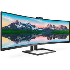 Philips 499P9H/00, LED-Monitor(124 cm (48.8 Zoll), schwarz, Dual QHD, VA, Curved, USB-C, Webcam)