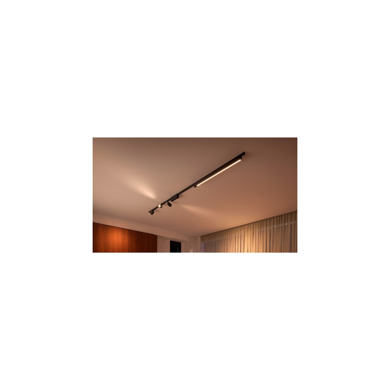 Philips Hue Perifo Basis-Set für die Decke (gerade, 3 Spots, 1 Lightbar), Leuchte(schwarz)