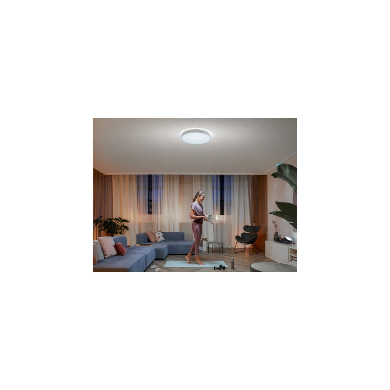 Philips Hue White Ambiance Enrave extra große Deckenleuchte, LED-Leuchte(weiß)