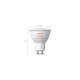 Philips Hue White Ambiance GU10, LED-Lampe(Dreierpack, ersetzt 35 Watt)