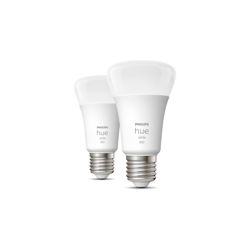 Philips Hue White E27, LED-Lampe(Doppelpack, ersetzt 60 Watt)