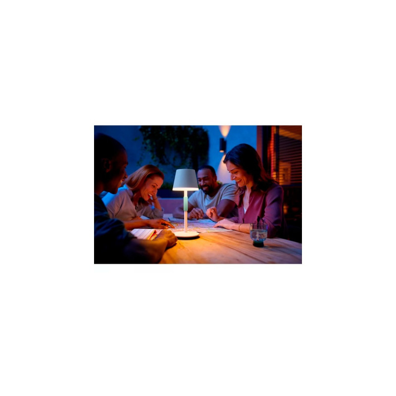 Philips Hue White & Color Ambiance Go tragbare Tischleuchte(weiß)