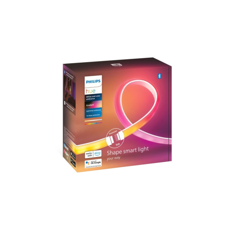 Philips Hue White & Color Ambiance Hue Gradient Lightstrip Verlängerung, LED-Streifen(1 Meter)
