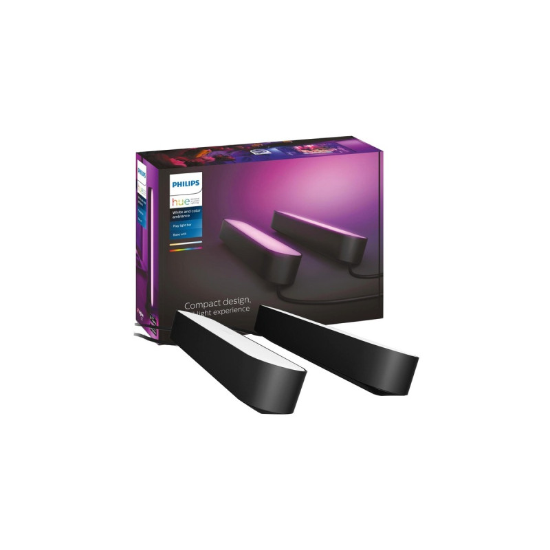 Philips Hue White & Color Ambiance Play Lightbar, LED-Leuchte(schwarz, Doppelpack)