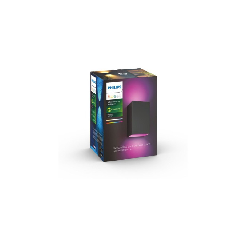 Philips Hue White & Color Ambiance Resonate Wandleuchte, LED-Leuchte(schwarz)