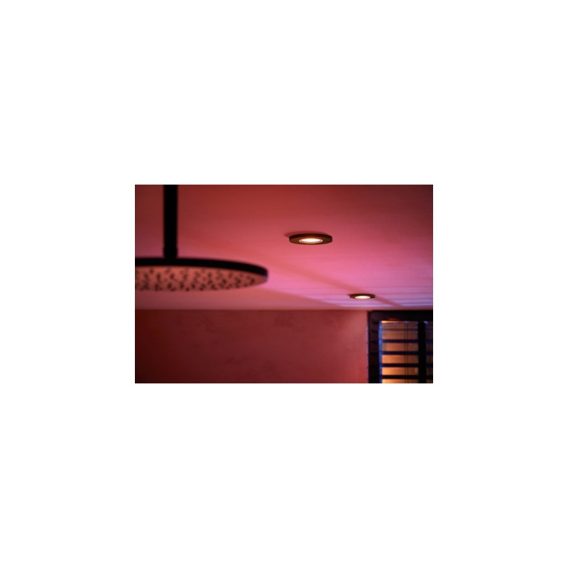 Philips Hue White & Color Ambiance Xamento Einbauspot, LED-Leuchte(schwarz, 1 Stück)