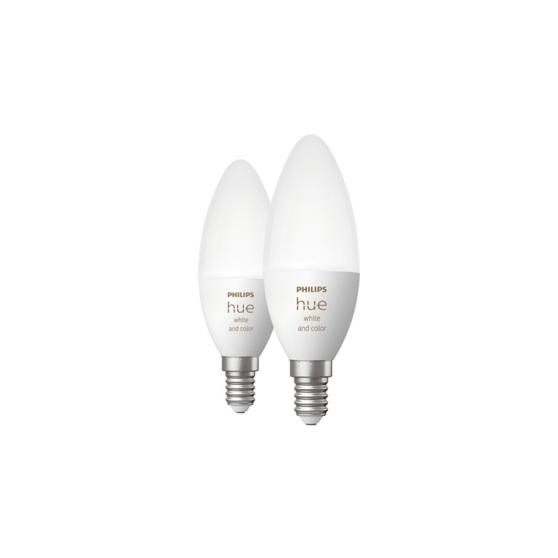 Philips Hue White & Color E14, LED-Lampe(Doppelpack, ersetzt 25 Watt)