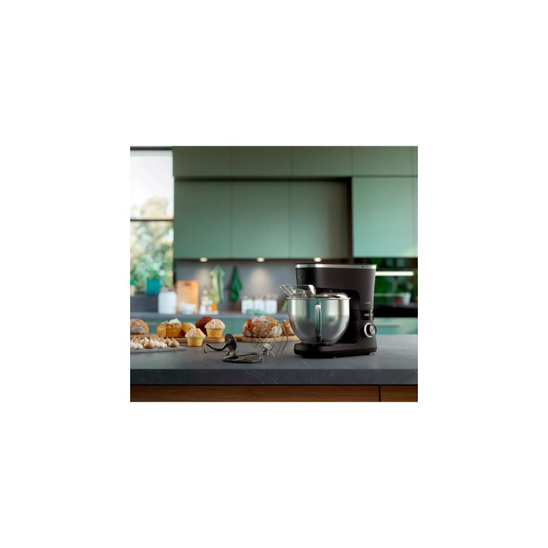 Philips Küchenmaschine HR7962/01 Series 7000(schwarz/silber, 1.000 Watt)