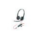Plantronics Blackwire 3225 duo, Headset(schwarz, Klinke, USB-C)