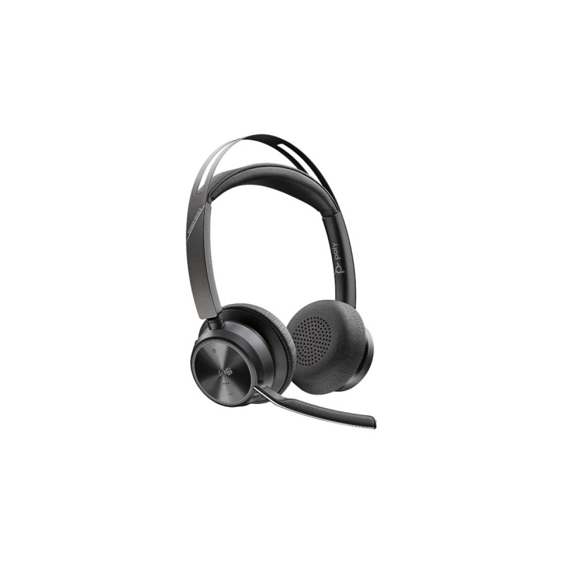 Plantronics Poly Voyager Focus 2 UC USB-A Teams, Headset(schwarz, Microsoft Teams-Taste)