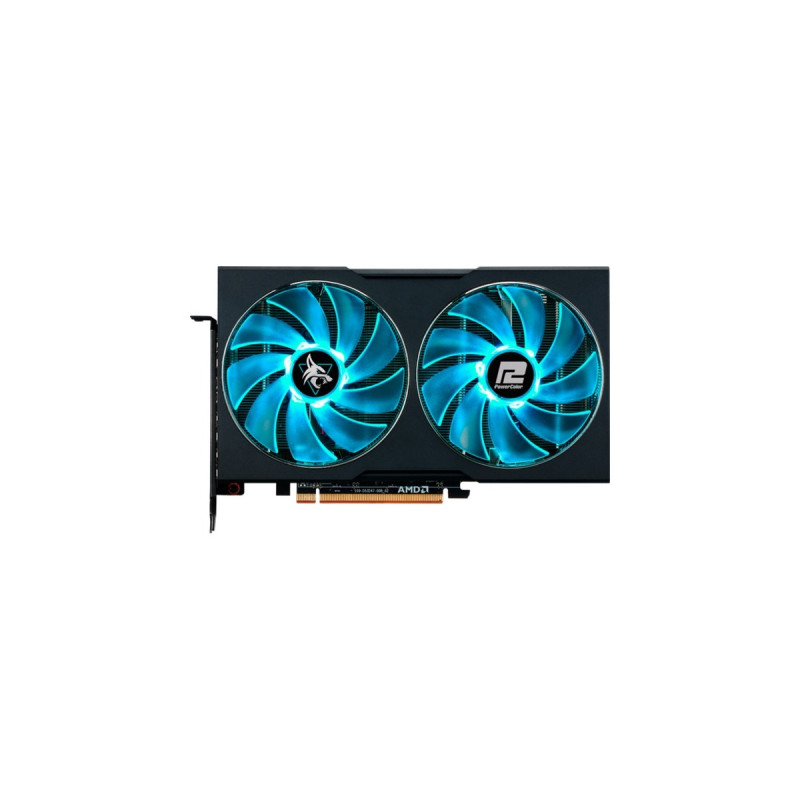 PowerColor Radeon RX 7600 Hellhound 8GB OC, Grafikkarte(RDNA 3, GDDR6, 3x DisplayPort, 1x HDMI 2.1)