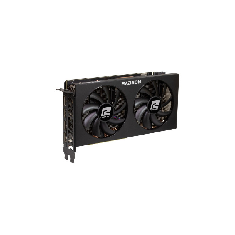 PowerColor Radeon RX 7600 XT Fighter 16GB, Grafikkarte(RDNA 3, GDDR6, 3x DisplayPort, 1x HDMI 2.1)
