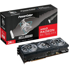 PowerColor Radeon RX 7900 XTX Hellhound 24GB OC, Grafikkarte(schwarz)