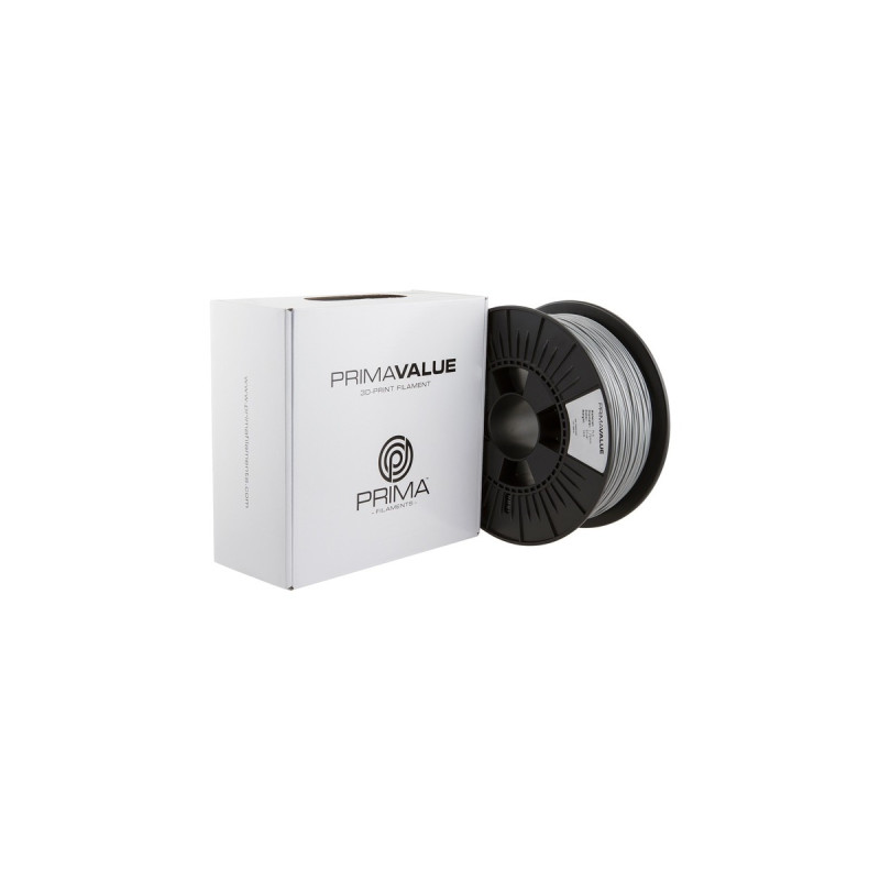 PrimaCreator PrimaValue PLA Silver, 3D-Kartusche(dunkelgrau, 1 kg, 1,75 mm, auf Rolle)