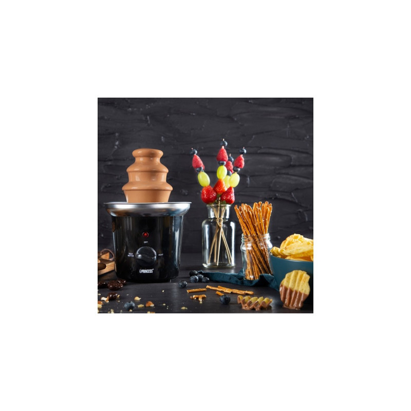 Princess 292994, Schokobrunnen(schwarz/edelstahl)