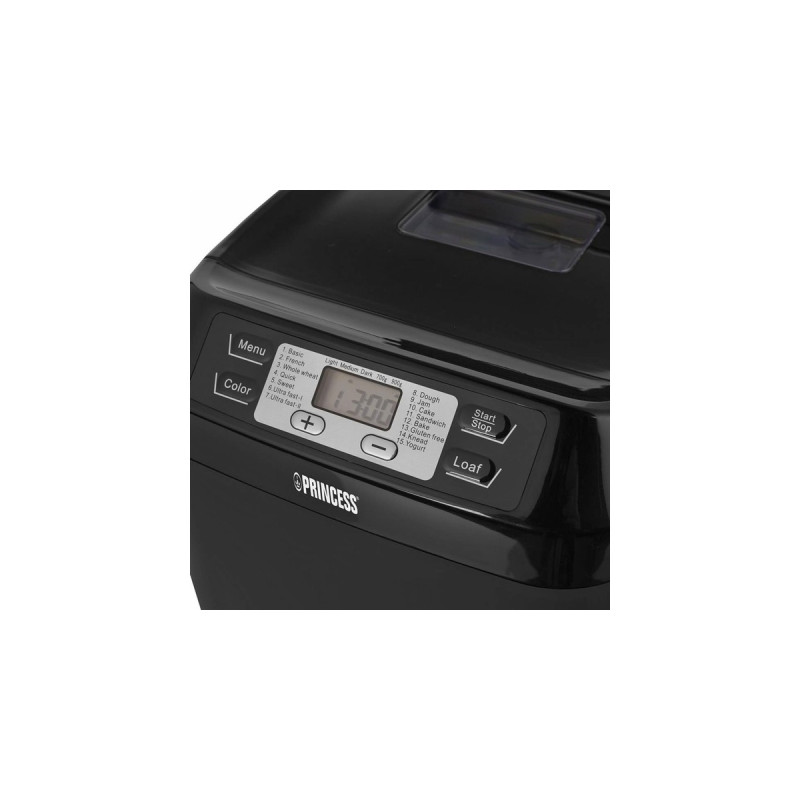 Princess Brotbackautomat 152010(schwarz, 550 Watt, für Brote bis 900g)