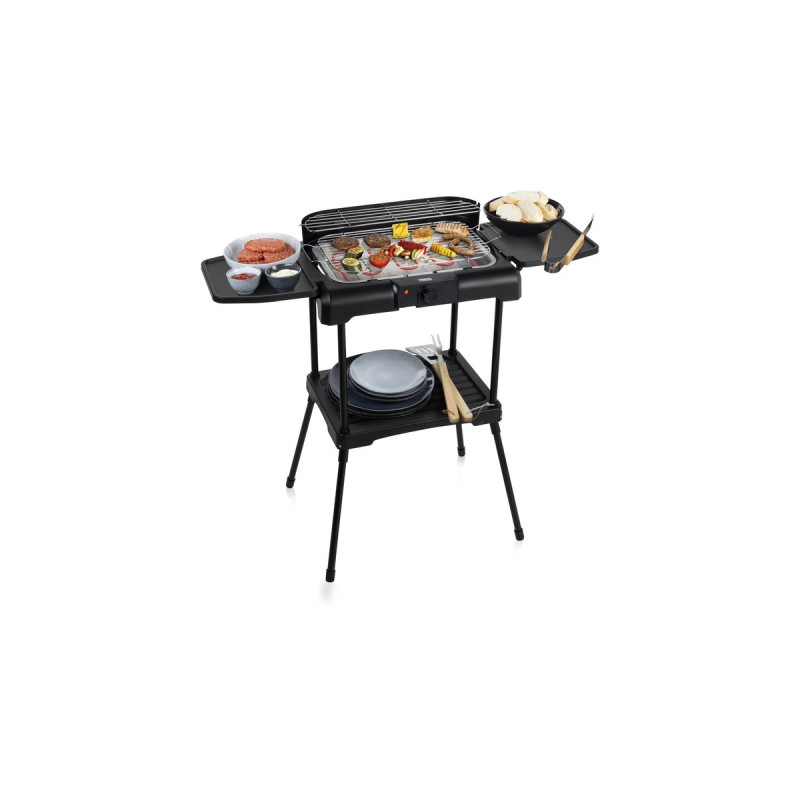 Princess Elektrischer Grill 112250, Elektrogrill(schwarz, 2.200 Watt, 40 x 24,5cm)