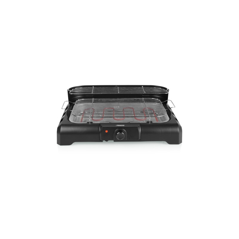 Princess Elektrischer Grill 112250, Elektrogrill(schwarz, 2.200 Watt, 40 x 24,5cm)