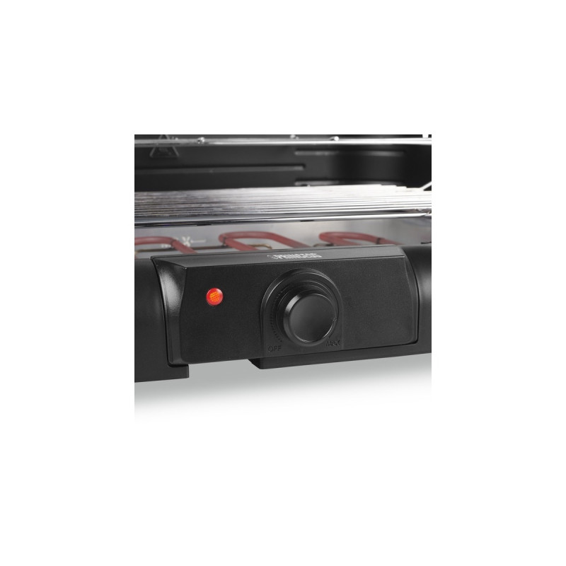 Princess Elektrischer Grill 112250, Elektrogrill(schwarz, 2.200 Watt, 40 x 24,5cm)