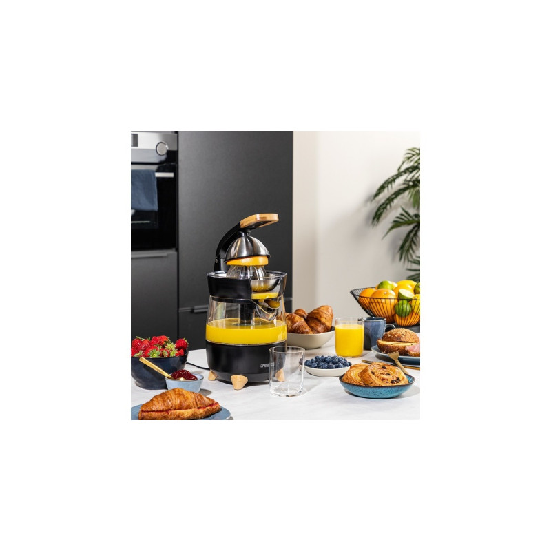 Princess Pure 201862, Zitruspresse(schwarz (matt)/holz)