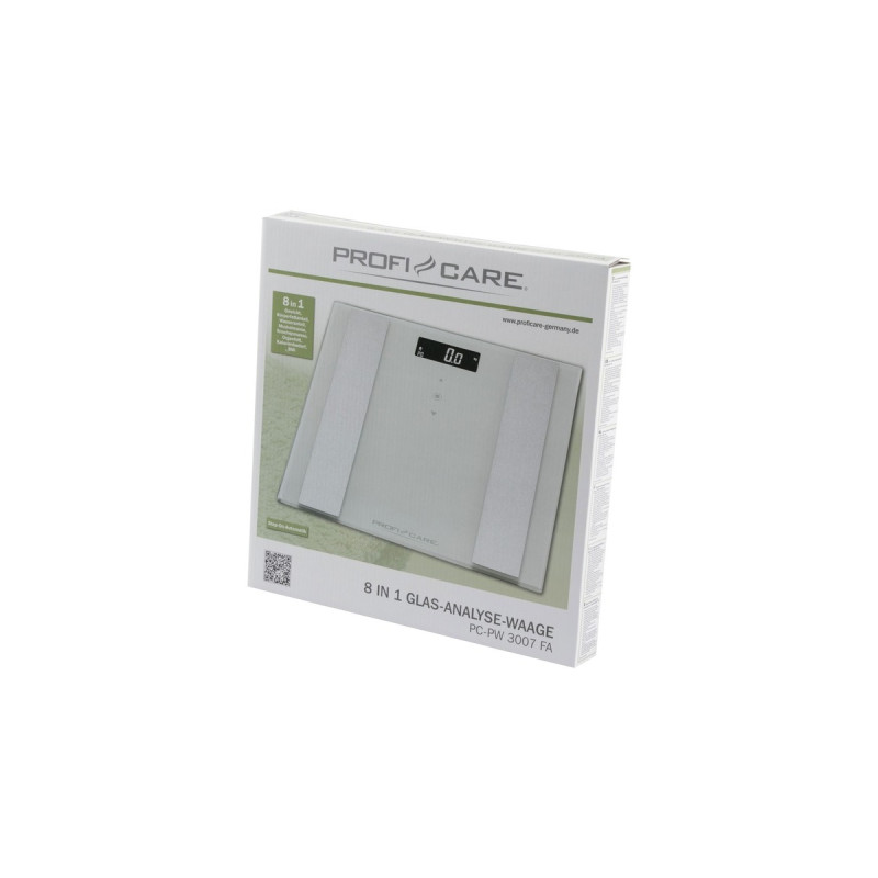 ProfiCare 8 in 1 Glas-Analysewaage PC-PW 3007 FA(weiß/edelstahl)