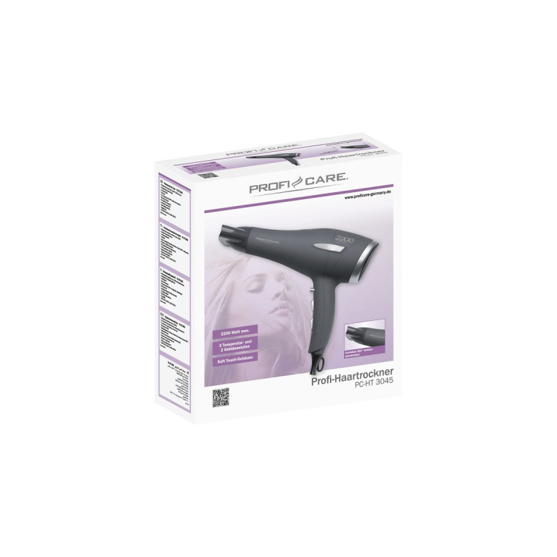ProfiCare PC-HT 3045, Haartrockner(anthrazit/silber)