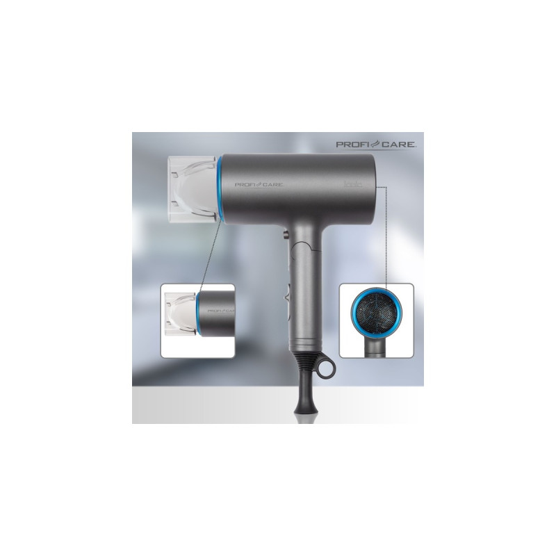 ProfiCare PC-HT 3073, Haartrockner(dunkelsilber/blau)