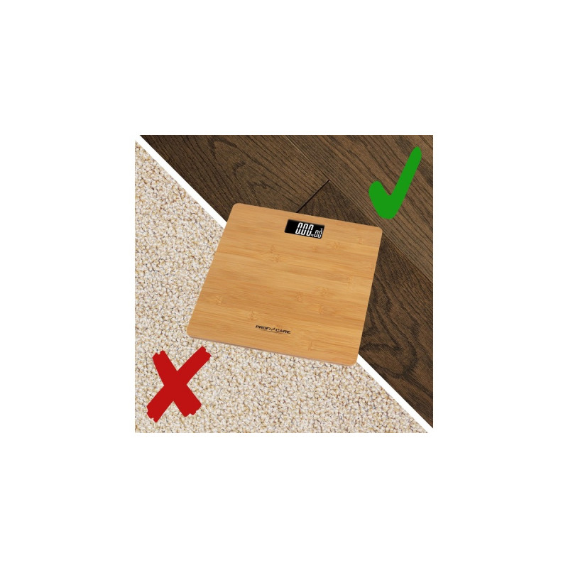 ProfiCare Personenwaage PC-PW 3103(holz/schwarz)