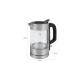 ProfiCook Glas-Wasserkocher PC-WKS 1229 G(edelstahl/schwarz, 1 Liter)