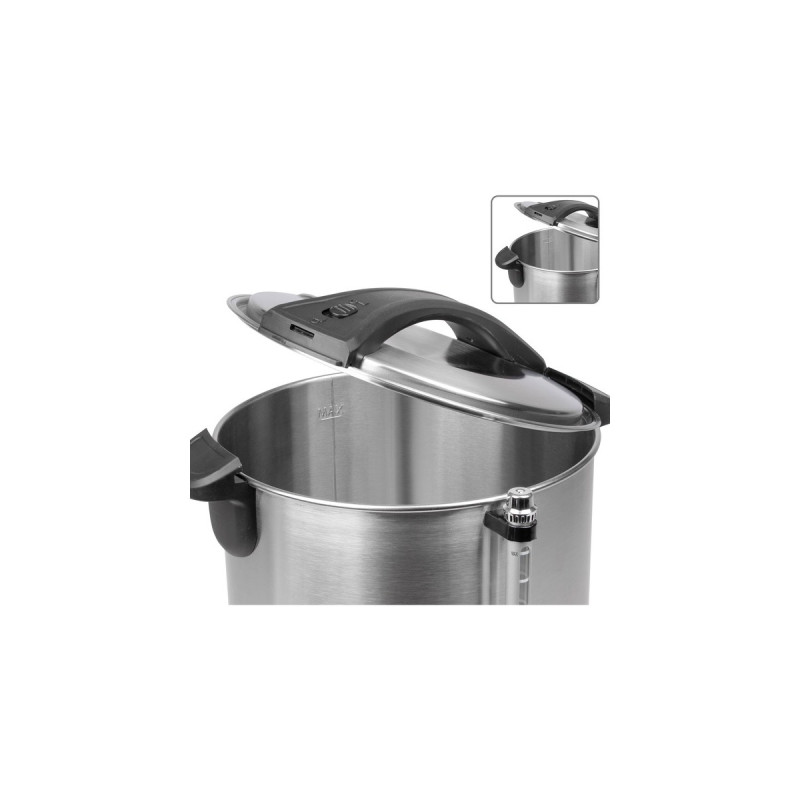 ProfiCook Heißgetränkeautomat PC-HGA 1196, Einkochautomat(edelstahl/schwarz, 7 Liter)